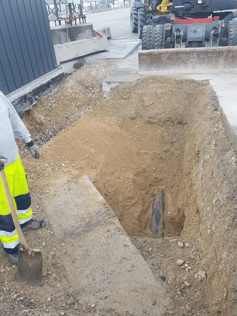 Udgravning og gravearbejde udført af MSD Byg